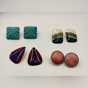 Elegant Multicolor Earrings Set